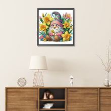 Load image into Gallery viewer, Diamond Painting - Partial Special Shaped - Spring flower gnome (30*30CM)
