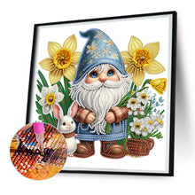 Load image into Gallery viewer, Diamond Painting - Partial Special Shaped - Spring flower gnome (30*30CM)
