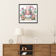 Load image into Gallery viewer, Diamond Painting - Partial Special Shaped - Spring flower gnome (30*30CM)
