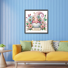 Load image into Gallery viewer, Diamond Painting - Partial Special Shaped - Spring flower gnome (30*30CM)

