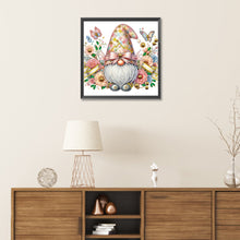 Load image into Gallery viewer, Diamond Painting - Partial Special Shaped - Spring flower gnome (30*30CM)
