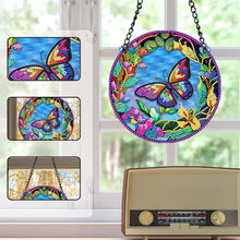 Load image into Gallery viewer, Suncatcher Animal Flower Colorful Diamond Drawing Hanging Ornament (Butterfly)
