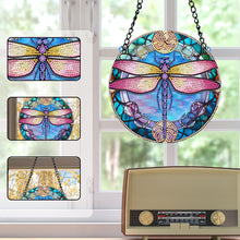 Load image into Gallery viewer, Suncatcher Diamond Drawing Hanging Ornament Home Windows Decor (Dragonfly)
