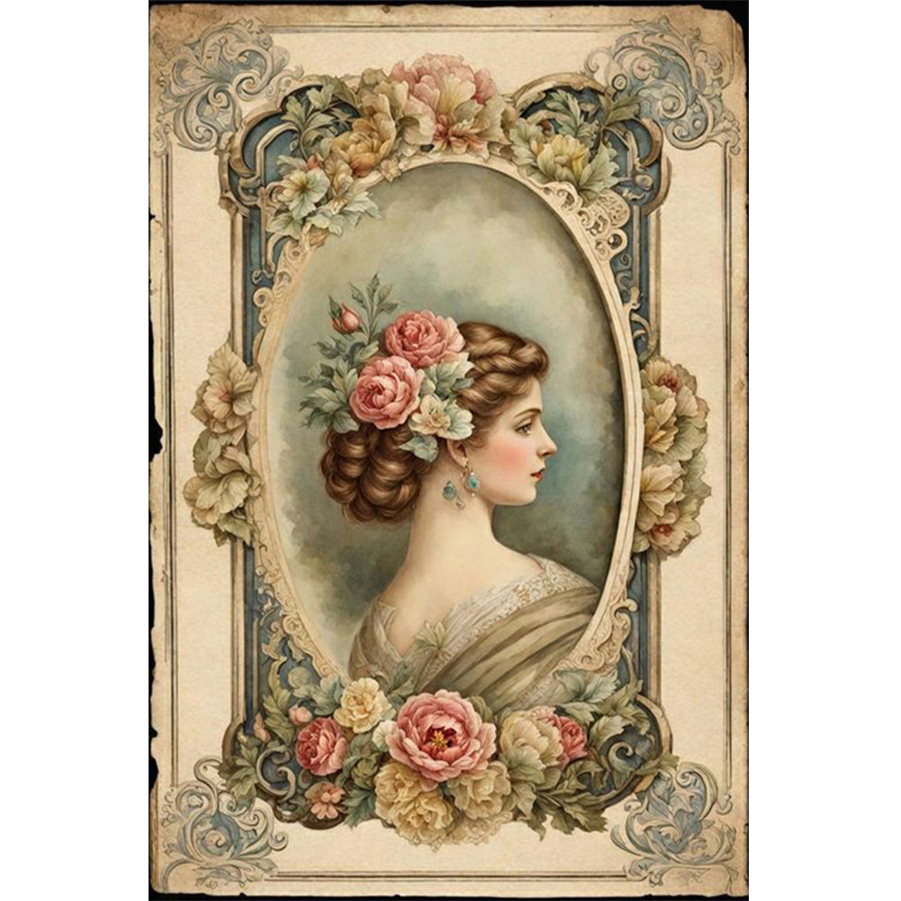 Diamond Painting - Full Round - lady (40*60CM)