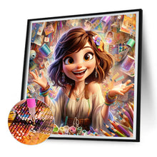 Load image into Gallery viewer, Diamond Painting - Full Round - girl (30*30CM)
