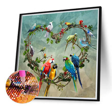 Load image into Gallery viewer, Diamond Painting - Full Round - Love Garland Parrot (40*40CM)
