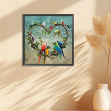 Load image into Gallery viewer, Diamond Painting - Full Round - Love Garland Parrot (30*30CM)
