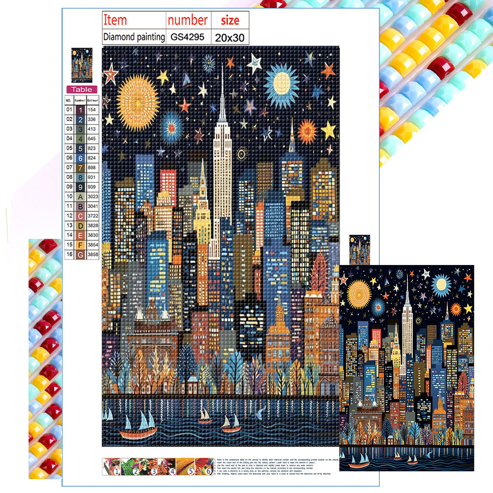 Diamond Painting - Full Square - Painted color house (20*30CM)