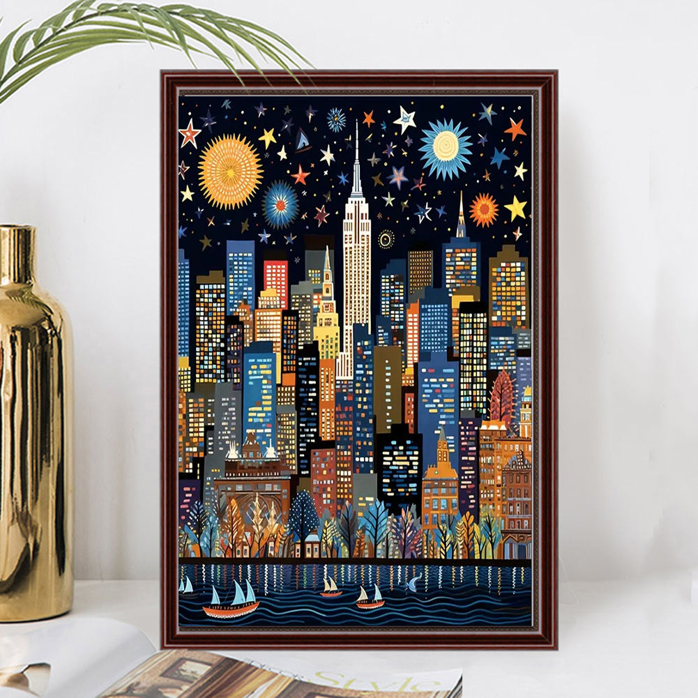 Diamond Painting - Full Square - Painted color house (20*30CM)