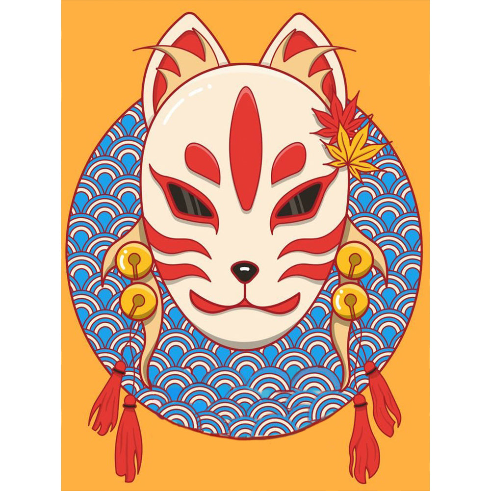 Diamond Painting - Full Round - Mask of the Fox (30*40CM)
