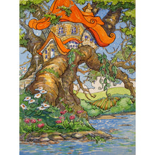 Load image into Gallery viewer, Diamond Painting - Full Round - Mushroom hut in the tree (30*40CM)
