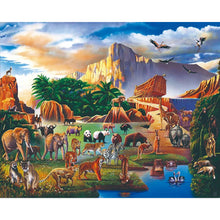 Load image into Gallery viewer, Diamond Painting - Full Round - wild animals (80*60CM)
