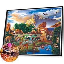 Load image into Gallery viewer, Diamond Painting - Full Round - wild animals (80*60CM)

