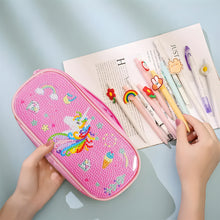 Load image into Gallery viewer, Cartoon Unicorn Round DIY Diamond Painting Stationery Box Students Pencil Case
