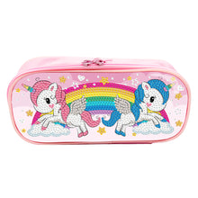 Load image into Gallery viewer, Cartoon Unicorn Round DIY Diamond Painting Stationery Box Students Pencil Case
