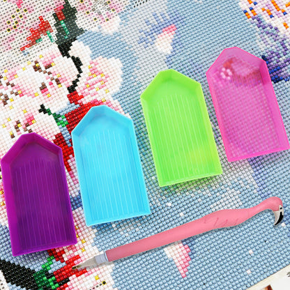 Cute Flamingo Diamond Painting Pen Kit with Clay Tips Tray for Diamond Painting