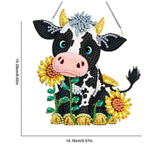 Load image into Gallery viewer, Acrylic Single-Side Cow 5D DIY Diamond Painting Dots Pendant for Home Wall Decor
