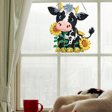 Load image into Gallery viewer, Acrylic Single-Side Cow 5D DIY Diamond Painting Dots Pendant for Home Wall Decor
