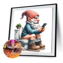Load image into Gallery viewer, Diamond Painting - Full Round - Goblin squatting on the toilet (30*30CM)
