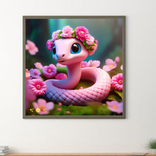 Load image into Gallery viewer, Diamond Painting - Full Round - Zodiac Sign-Snake (30*30CM)
