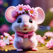 Load image into Gallery viewer, Diamond Painting - Full Round - Zodiac sign - rat (30*30CM)
