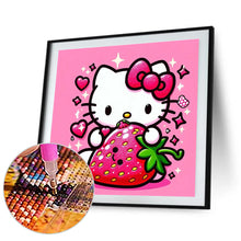 Load image into Gallery viewer, Diamond Painting - Full Round - strawberry hello kitty (30*30CM)
