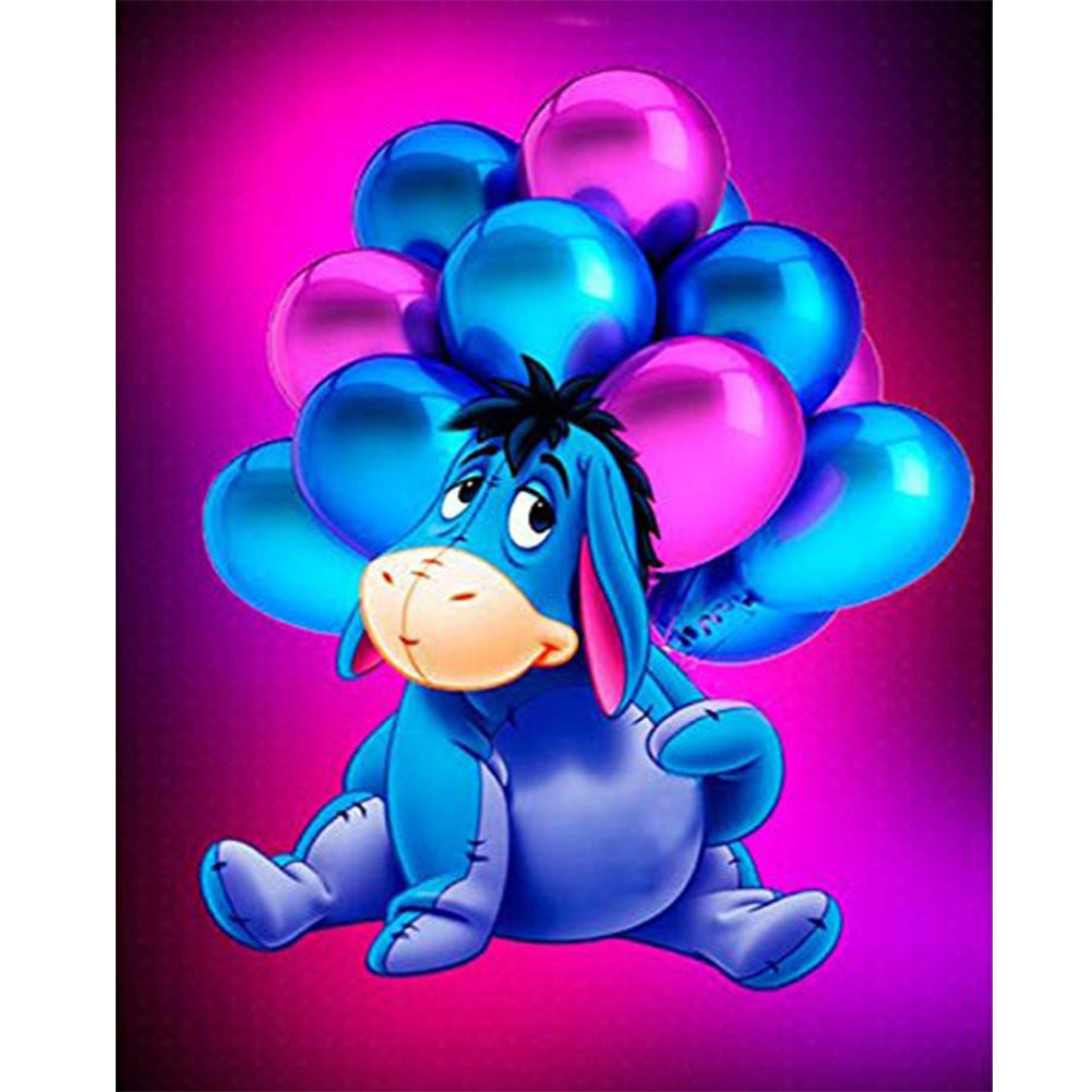 Diamond Painting - Full Round - cartoon donkey (40*50CM)