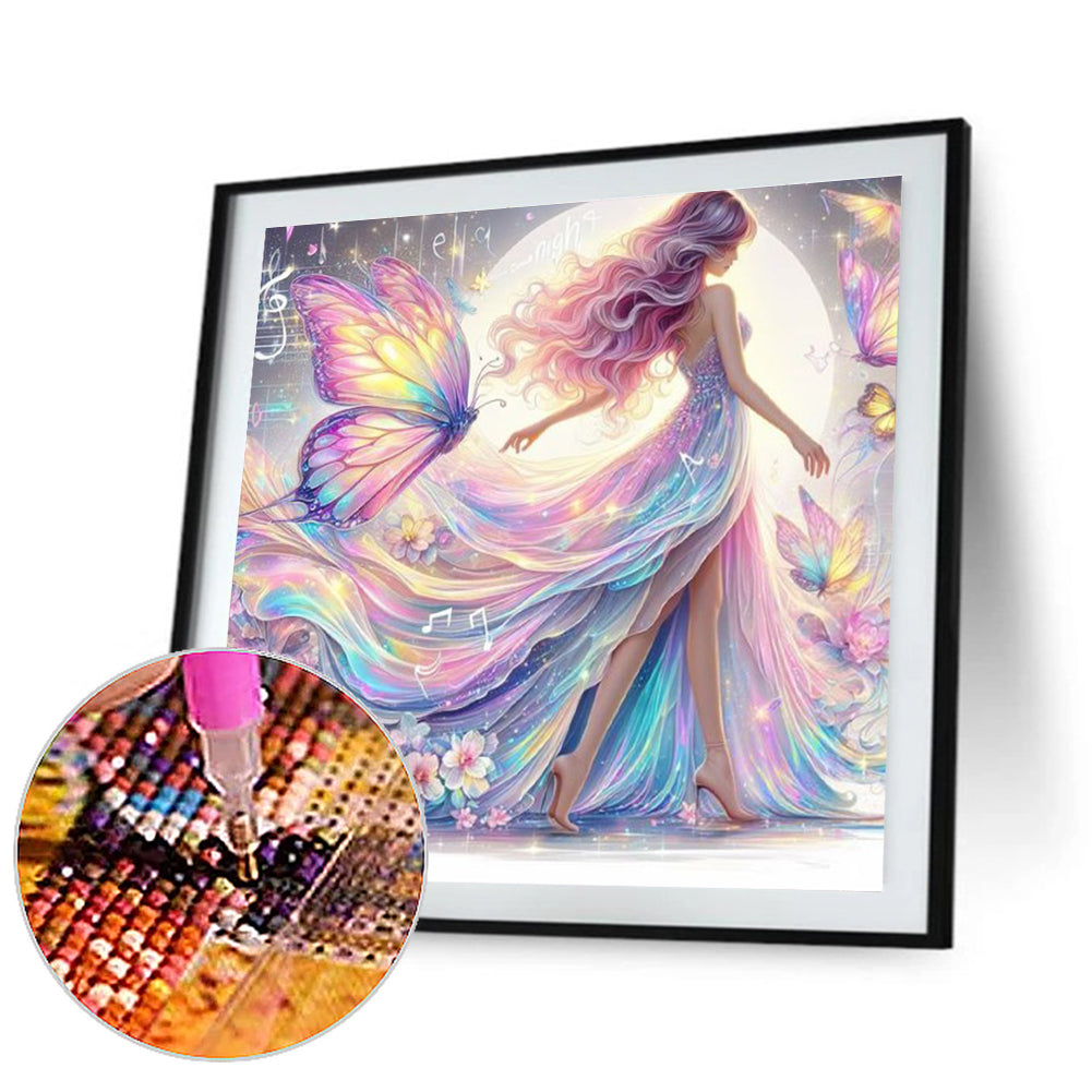 Diamond Painting - Full Round - walking rapunzel (30*30CM)
