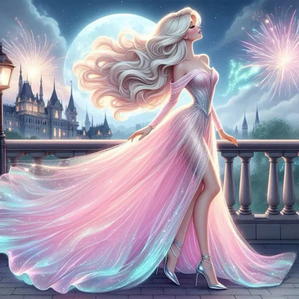 Diamond Painting - Full Round - walking rapunzel (30*30CM)