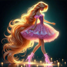Load image into Gallery viewer, Diamond Painting - Full Round - walking rapunzel (30*30CM)
