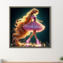 Load image into Gallery viewer, Diamond Painting - Full Round - walking rapunzel (30*30CM)
