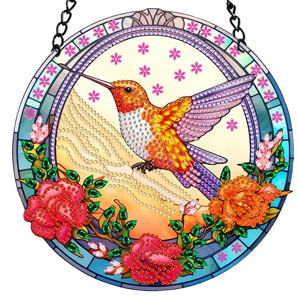 Suncatcher Diamond Painting Art Pendant Animal Diamond Drawing Hanging Ornament