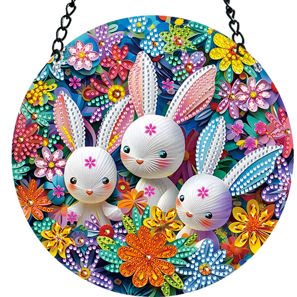 Suncatcher Diamond Painting Art Pendant Animal Diamond Drawing Hanging Ornament