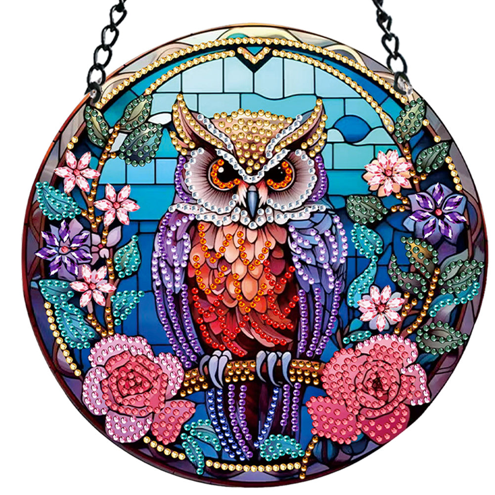 Suncatcher Diamond Painting Art Pendant Animal Diamond Drawing Hanging Ornament