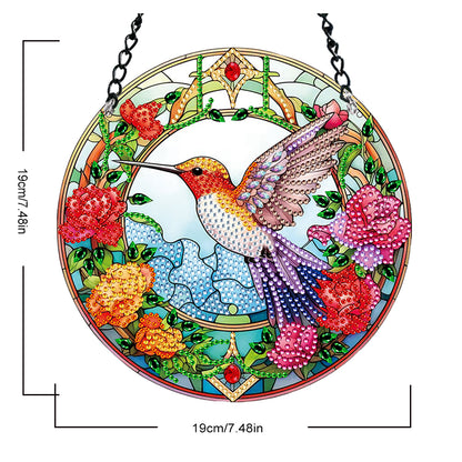Suncatcher Diamond Painting Art Pendant Animal Diamond Drawing Hanging Ornament