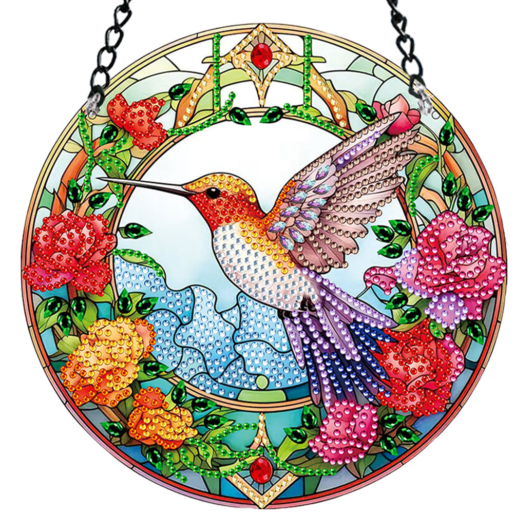 Suncatcher Diamond Painting Art Pendant Animal Diamond Drawing Hanging Ornament