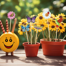 Load image into Gallery viewer, 16Pcs Butterfly Hummingbird Dragonfly Stakes Diamond Art Kits for Kids Beginners
