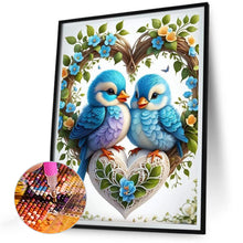 Load image into Gallery viewer, Diamond Painting - Full Round - blue tit (30*40CM)
