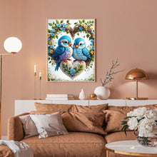 Load image into Gallery viewer, Diamond Painting - Full Round - blue tit (30*40CM)
