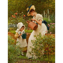 Load image into Gallery viewer, Diamond Painting - Full Round - girl and mother (30*40CM)
