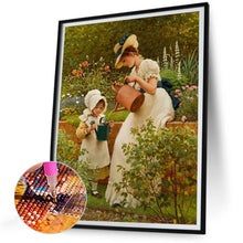 Load image into Gallery viewer, Diamond Painting - Full Round - girl and mother (30*40CM)
