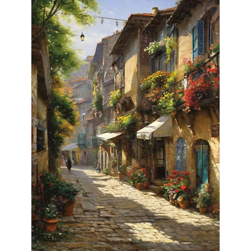 Diamond Painting - Full Round - Quiet town (30*40CM)
