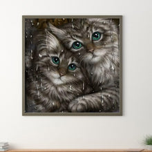 Load image into Gallery viewer, Diamond Painting - Full Round - Snuggle Kitty (30*30CM)
