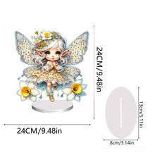 Load image into Gallery viewer, Flower Fairy Special Shaped Double Sided Diamond Painting Tabletop Ornaments Kit
