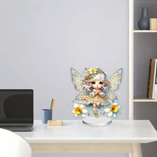 Load image into Gallery viewer, Flower Fairy Special Shaped Double Sided Diamond Painting Tabletop Ornaments Kit
