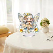 Load image into Gallery viewer, Flower Fairy Special Shaped Double Sided Diamond Painting Tabletop Ornaments Kit
