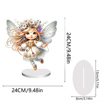 Load image into Gallery viewer, Flower Fairy Special Shaped Double Sided Diamond Painting Tabletop Ornaments Kit
