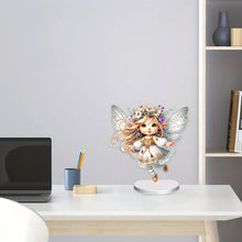 Load image into Gallery viewer, Flower Fairy Special Shaped Double Sided Diamond Painting Tabletop Ornaments Kit
