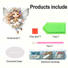 Load image into Gallery viewer, Flower Fairy Special Shaped Double Sided Diamond Painting Tabletop Ornaments Kit
