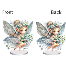 Load image into Gallery viewer, Flower Fairy Special Shaped Double Sided Diamond Painting Tabletop Ornaments Kit
